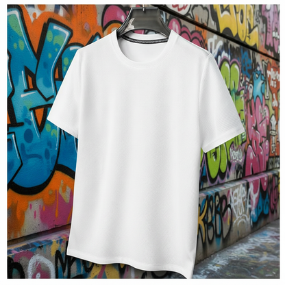 Maglia bianca - graffiti - fondo sciolto