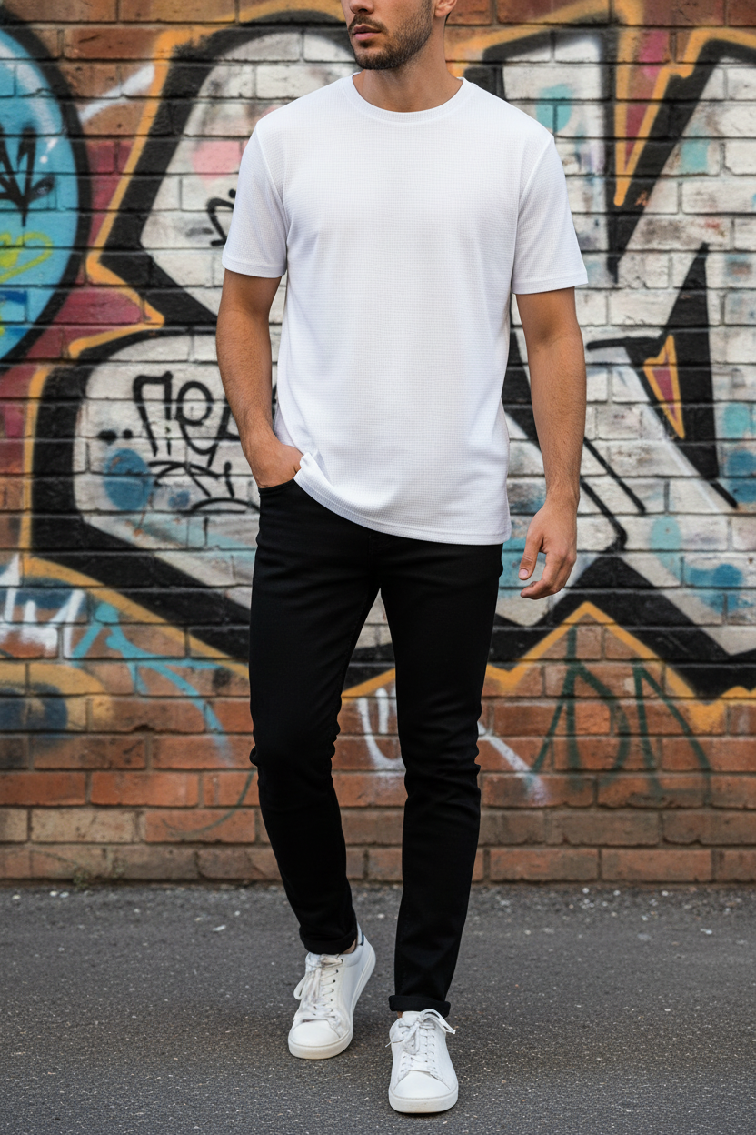Maglia Santorini bianco relaxed