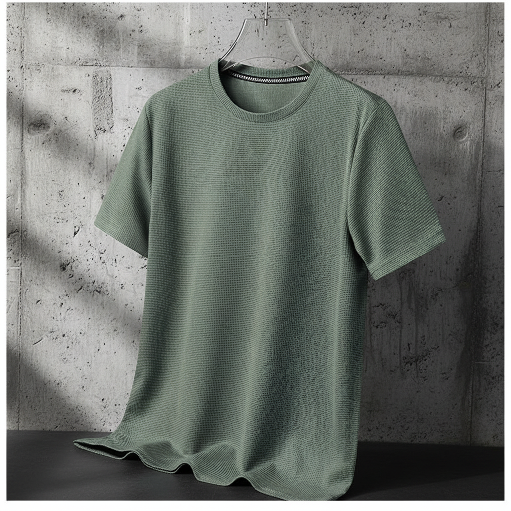Maglia verde - cemento grezzo