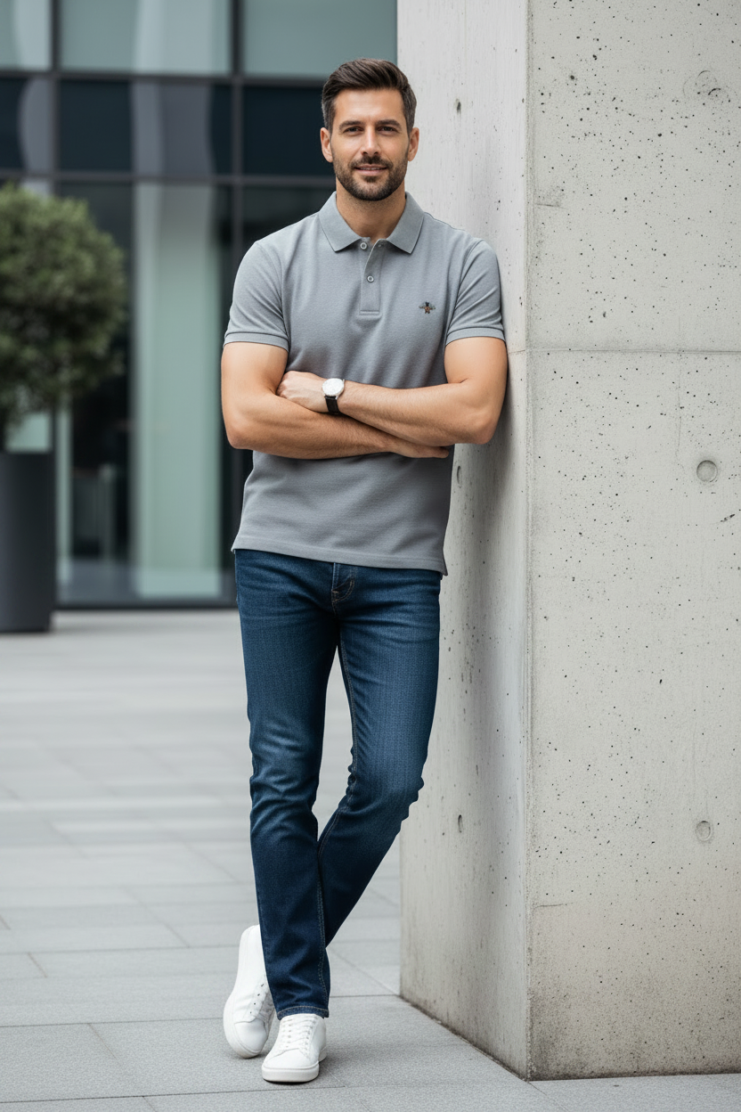 Polo Montecarlo grigio sneakers